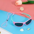 thumbnail image 7 of Hifot Kids Polarized Sunglasses for Boys Girls Childrens UV 400 Protection Rubble Flexible Outdoor Beach Eyewear Sport Sunglasses, Pink, 7 of 7
