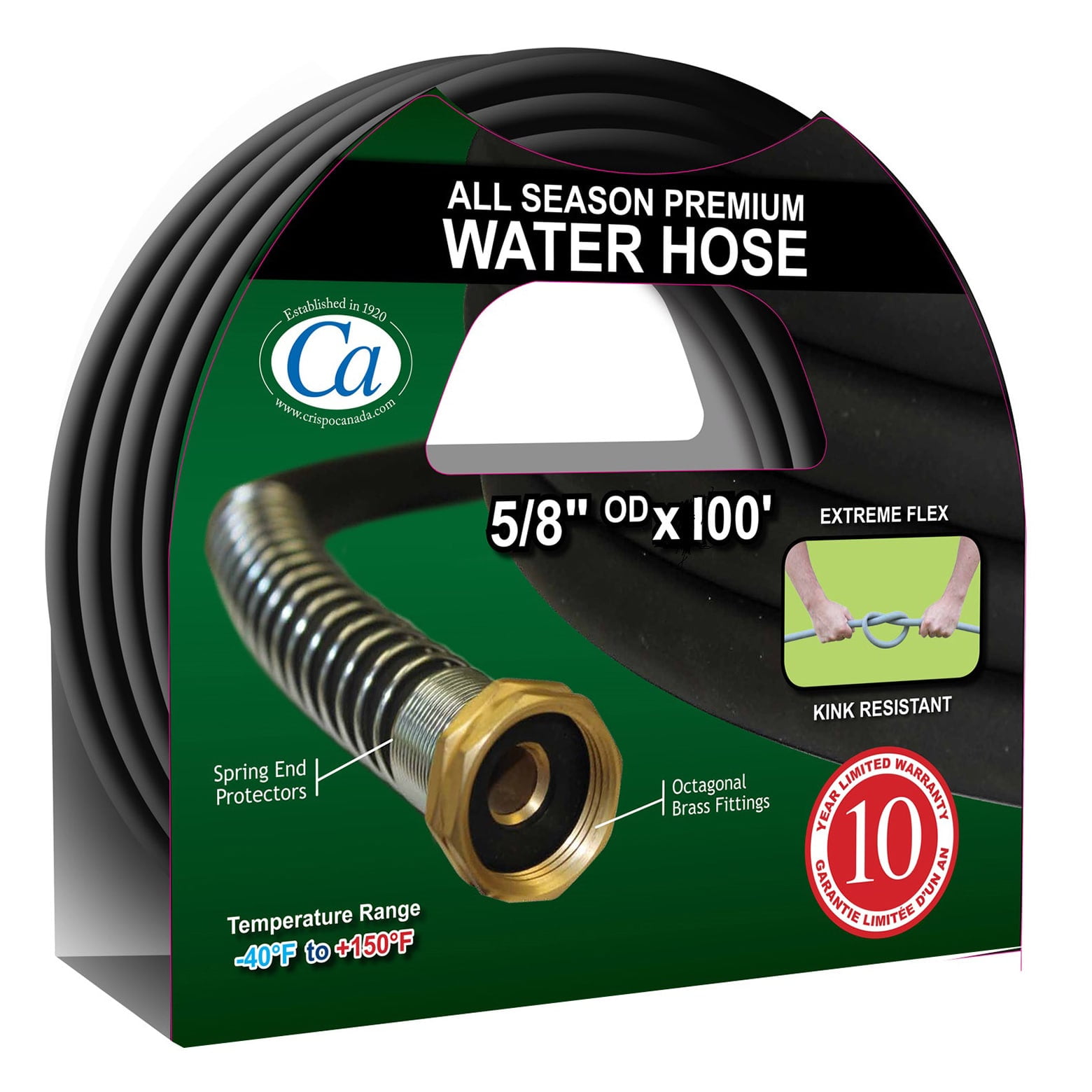 Crispo Canada Inc CRGH58100 5-8 in. X 100 in. All Season Premium Water Hose