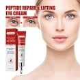 thumbnail image 1 of Crema para Ojos con Péptidos, Reparadora y Reafirmante | Minimiza Arrugas y Líneas de Expresión | Reduce La Hinchazón y Las Bolsas Debajo de Los Ojos | Disminuye Las Ojeras | Mejora La Elasticidad de, 1 of 7