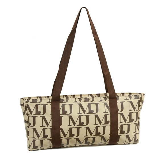 Mah Jongg Beige with Brown MJ Designer Logo (Case Only)