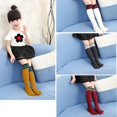 thumbnail image 3 of Mode Bambins Filles Genou Chaussettes Hautes École Chaussettes en Coton Rayé Bas, 3 of 5