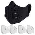 thumbnail image 4 of pitrice Reusable Anti-Dust Elastic Cycling Outdoor Mouth Face Mask white & filter insert 1Set, 4 of 6