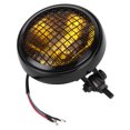 thumbnail image 4 of Luz Universal motocicleta faro ámbar lente Retro lámpara redonda con protector de parrilla 120 W 6 pulgadas Unbranded 1611210016711, 4 of 8