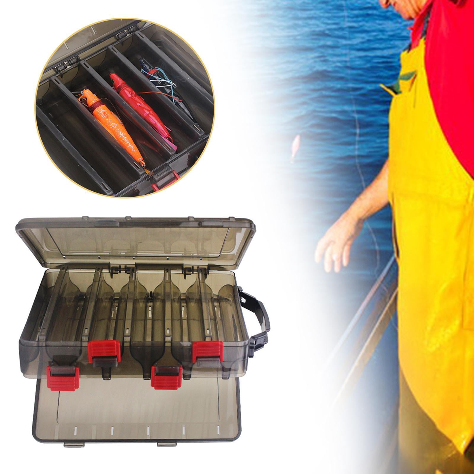 Colaxi Fishing Tackle Box Fishing Accessories Hooks Storage Case Portable Waterproof Container Box 10 Slot