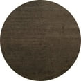 thumbnail image 1 of Ahgly Company Machine Washable Indoor Round Abstract Black Brown Area Rugs, 5' Round, 1 of 7