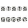 thumbnail image 1 of Unique Bargains Adaptateurs Filetés Manchon Réducteur Écrou M10 * 1,5 Mâle à M5 * 0,8 Femelle Réparation Insert Réducteur Vis 8mm 10 Pcs, 1 of 6