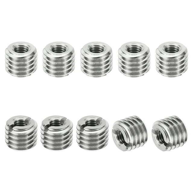 Unique Bargains Adaptateurs Filetés Manchon Réducteur Écrou M10 * 1,5 Mâle à M5 * 0,8 Femelle Réparation Insert Réducteur Vis 8mm 10 Pcs