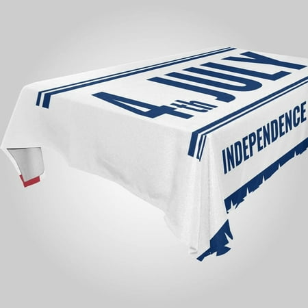 

Hyjoy 60x120 in Independence Day Rectangle Tablecloth Spill-Proof Polyester Table Cloth Table Cover for Kitchen Dining Picnic Holiday Party Decoration