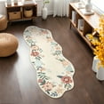 thumbnail image 4 of MeyJey 2'x6' Runner Rugs, Washable Non Slip Non Slip Rug Runners for Hallways Entryway Floor Carpet Runner,Contemporary Indoor Runner Area Rug for Foyer Laundry Room Kitchen Beige, 4 of 13