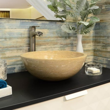 Onyx Marble Designs Marble Stone Circular Vessel Bathroom Sink
