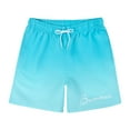 thumbnail image 2 of MADHERO Mens Swim Trunks Ombre Quick Dry Beach Shorts with Mesh Lining 5 inch Water Blue Size s, 2 of 7