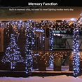 thumbnail image 5 of Luces de cadena de árbol de Navidad, 30M 300 LED Luces de Navidad Exterior Interior Blanco frío 8 modos Luces de hadas impermeables para fiesta Árbol Boda Hotel Hogar Decoración de cumpleaños JAMW Sencillez, 5 of 5