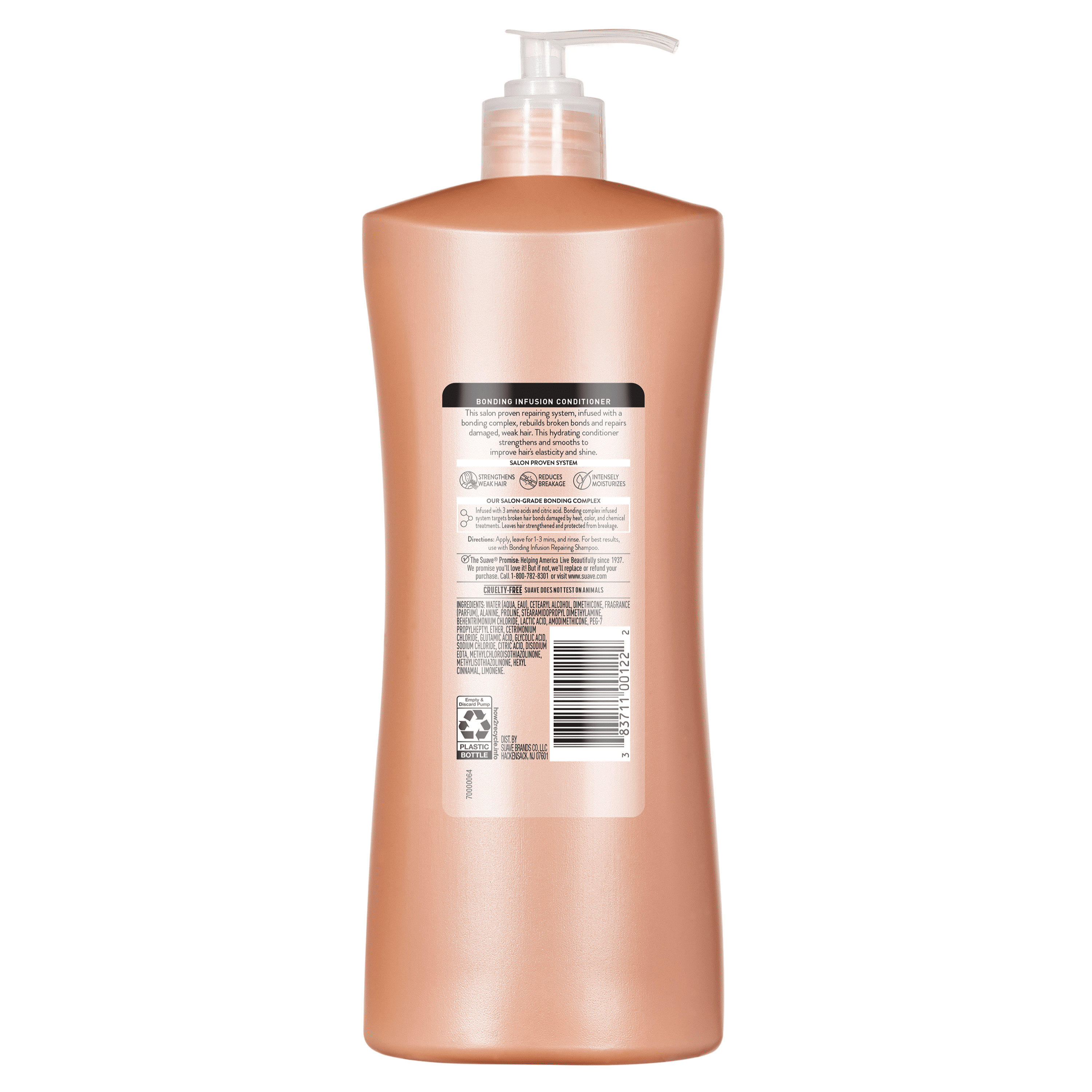 Suave Bonding Infusion Repairing Conditioner for Damaged Hair, Amino Acid and Citric Acid Bond Repair, 28 fl oz