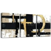 Hieng Black and Gold Wall Paintings Abstract Hieng Canvas Wall Hieng for Living Room Bedroom Boys Girls Marble Prints Posters Pictures Bathroom Wall Decor Modern Hiengwork