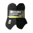 AND1 Men's Lightweight Low Cut Socks, 12 Pack