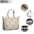 thumbnail image 2 of Sac Weekender Floral et Crâne, Grand Sac à Main avec Poignées Durables pour Femmes, 2 of 5