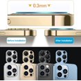thumbnail image 5 of KONEE Camera Lens Protector Compatible with iPhone 13 Pro/ 13 Pro Max, 9H Tempered Glass Screen Protector, Metal Protective Lens Cover for iPhone 13 Pro/ iPhone 13 Pro Max - Gold, 5 of 8