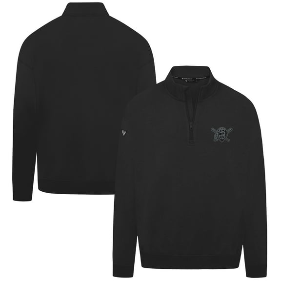 Men's Levelwear Black Pittsburgh Pirates Murray Nightfall Quarter-Zip Top