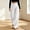 White, variant on YHAJDS Womens Workout Gym Yoga Pant Solid Color Long Sports Trousers Built With Pockets Casual Pants