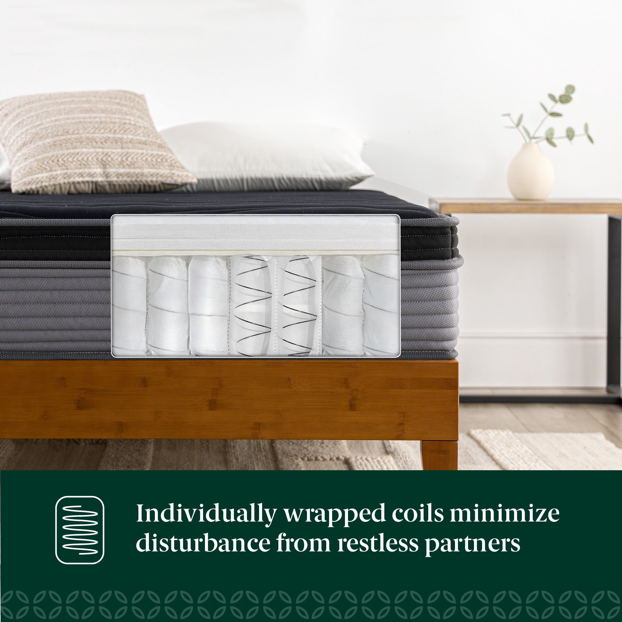 Zinus Tranquility 10" Medium Hybrid Mattress, Full