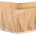 thumbnail image 1 of Yuarrent Ambiente elegante y con estilo en el hogar, cubierta de somier con volantes, fácil de limpiar Juegos de cama Beige EE.UU.-Full54*75in, 1 of 6