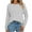 Gray, variant on ABATAB Womens Striped Long Sleeve Shirt Round Neck Tops Casual Loose Tshirts Fall Basic Tops
