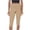 Khaki, variant on Capri Leggings for Women Spring Summer Elastic Waist Slim Fit Elastic Waist Workout Yoga Pants Capris