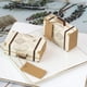thumbnail image 3 of Bewildely Mini maleta de viaje de 50 piezas, cajas de dulces, contenedor de papel clásico, caja de regalo de cumpleaños, caja de decoración de favores Almacenamiento y organización del hogar, 3 of 6