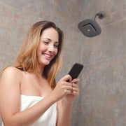 Atomi Bluetooth Speaker Showerhead, Matte Black, 1.8 GPM, AT1490B