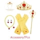 thumbnail image 1 of Halloween Belle Beauty And The Beast Princess Christmas Outfit Para Niños Niña Vestido De Malla Con Guantes Mangas Peluca Corona Regalo De Cumpleaños Fiesta Desgaste Conjunto Completo, 1 of 4