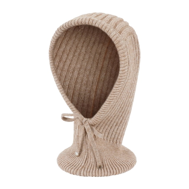 Jusqu'à 10$ Foulard Marron Tricotée à Capuche Bonnet d'Hiver Chaud pour Femmes
