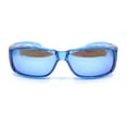 thumbnail image 2 of Polarized Colorful Mirror Lens 62mm Rectangle Fit Over Sunglasses Over Glasses Blue Mirror, 2 of 4