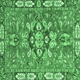 thumbnail image 1 of Ahgly Company Indoor Square Geometric Emerald Green Traditional Area Rugs, 7' Square, 1 of 4
