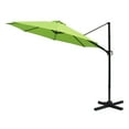 thumbnail image 5 of FLAME&SHADE 10 ft Cantilever Offset Outdoor Patio Umbrella with Base Stand Rotate and Tilt - Apple Green, 5 of 6