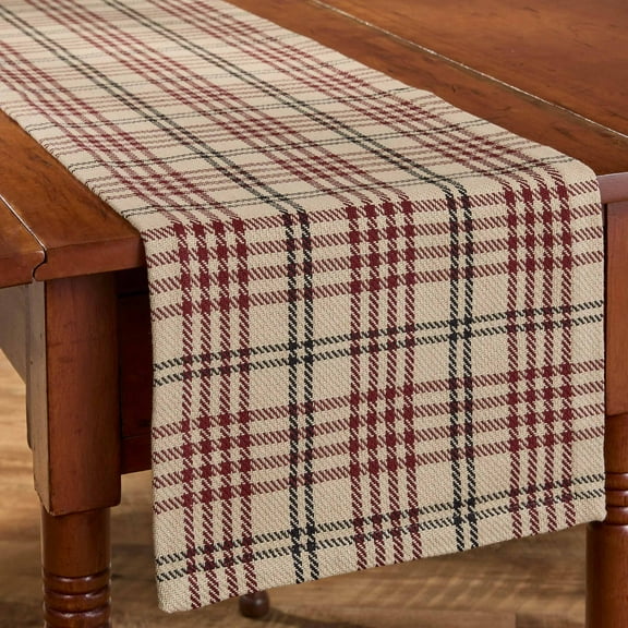 Park Designs Dorset Red Plaid Table Runner 13" x 54"