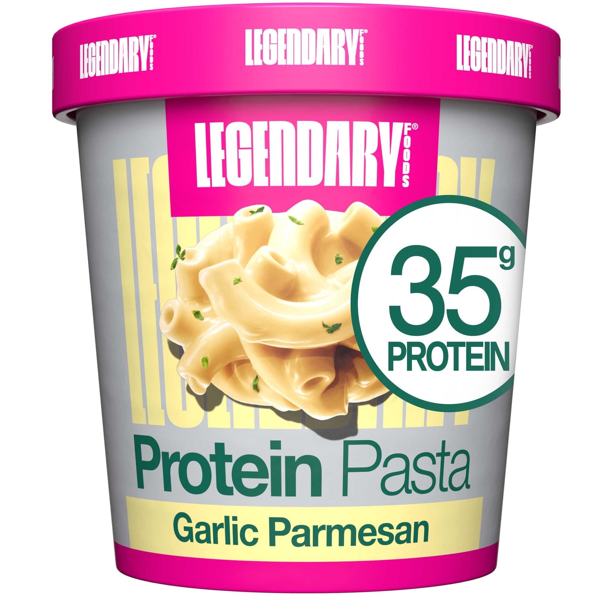 Legendary Foods Protein Pasta, Garlic Parmesan, 35g Protein, 1 Cup, Keto Friendly, Gluten Free
