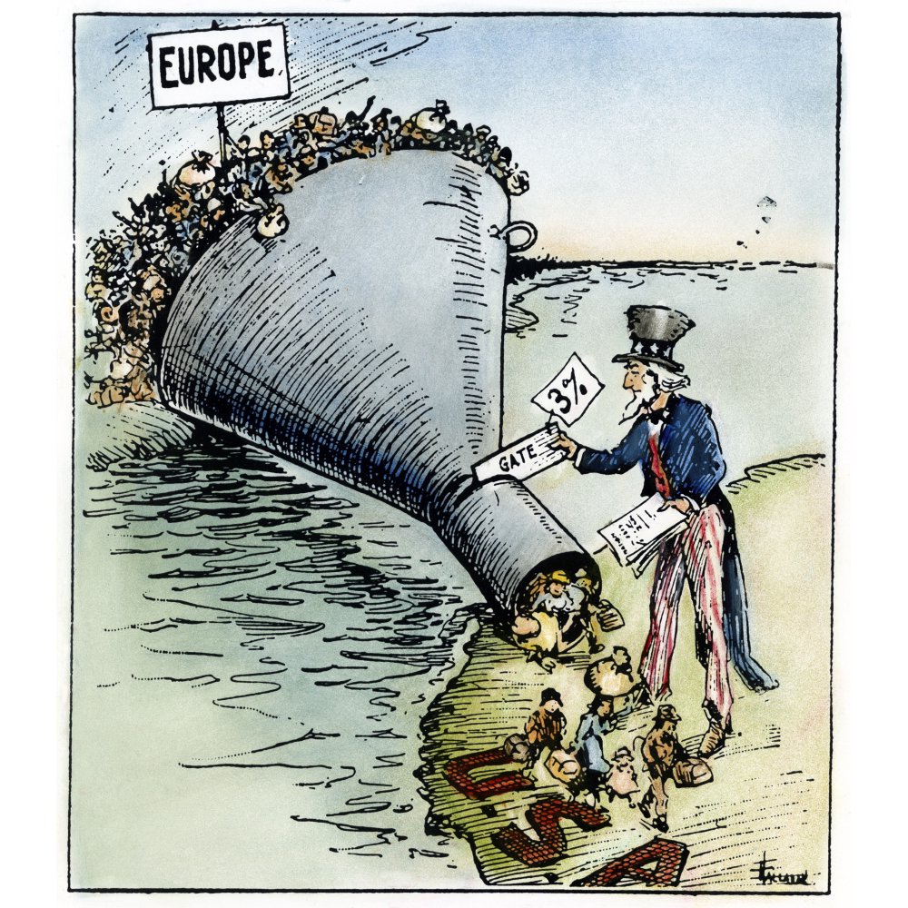 Cartoon Immigration 1921 NThe Only Way To Handle It Contemporary ...