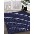 thumbnail image 3 of Ahgly Company Machine Washable Indoor Rectangle Transitional Deep Periwinkle Purple Area Rugs, 7' x 9', 3 of 7