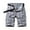 Gray, variant on CBGELRT Mens Cargo Shorts with Multi Pockets Relaxed fit Fashionable Plaid Printed Work Shorts Summer Casual Capris Big Men's Outdoor Shorts Blue 31