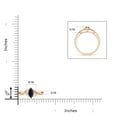 thumbnail image 5 of ANGARA Natural Blue Sapphire Engagement Ring with Diamonds in 14K Rose Gold for Women (Size-6x3mm) | September Birthstone, Anniversary, Jewelry Gift for Women | Natural Sapphire Ring, 5 of 10