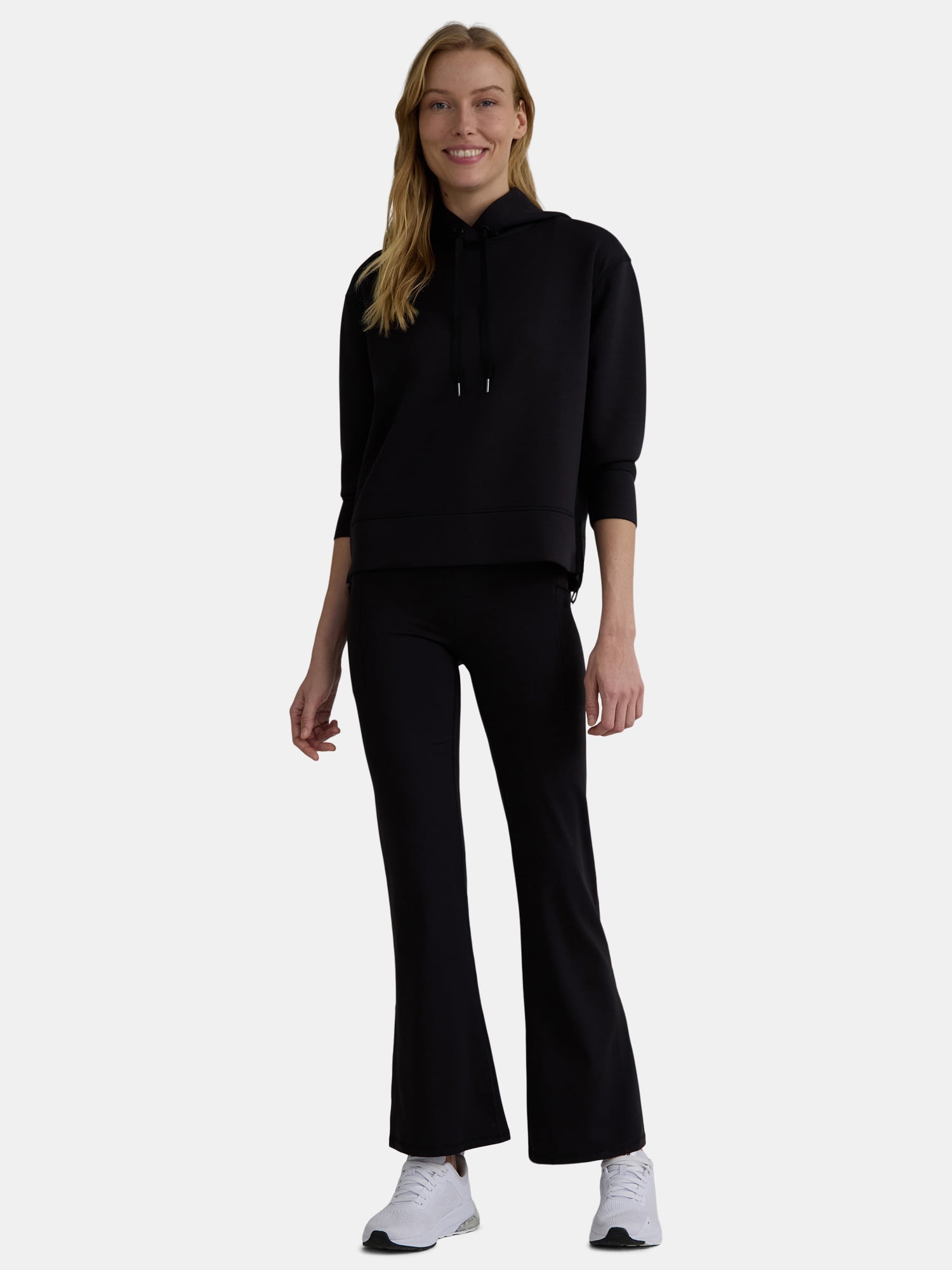 Avia Women's and Women's Plus SoftSculpt Flare Leggings with Pockets, Sizes XS-4X