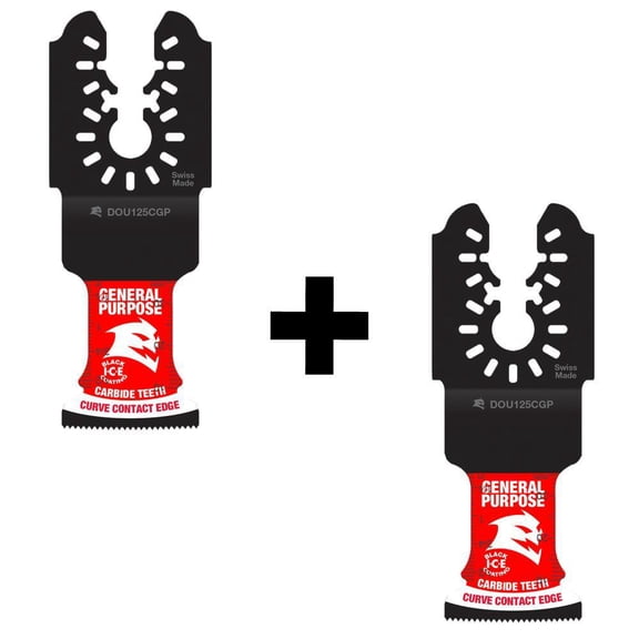 Diablo Tools DOU125CGPP2 1-1/4 in. Universal Fit Carbide Oscillating Blade for General Purpose Cuts (2-Pack)