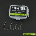 thumbnail image 3 of 50 Pcs High Carbon Steel Curved Shank Carp Fishing Hooks Barbless Fishhooks, 3 of 3