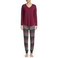 thumbnail image 2 of Women's Hacci Knit Pajama Jogger Pants, Sizes S to 3X, 2 of 5