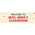thumbnail image 3 of Welcome Banner for Classroom Rainbow Theme Welcome to Miss Anna's Classroom Backdrop Decor Photography Props Party Supplies School Events Reusable Decoration, 3 of 6