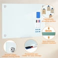 thumbnail image 4 of Tereitr 23.6x35.4 Inch Wall Mounted Whiteboard with 3 Markers & 1 Eraser, Magnetic Dry Erase Board, Frameless, Scratch Resistant Tempered Glass for Office, Home, School, 4 of 9