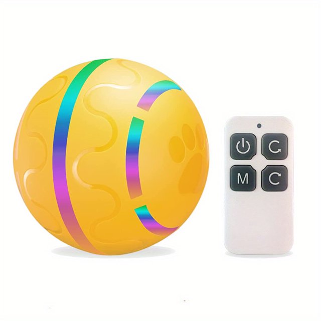 Dog Toy Remote Control Electric Ball USB Rechargeable Automatic Rolling Cat Toy Pet Supplies