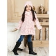 thumbnail image 3 of Widgeon Girls' Jacket Button Front Faux Fur Coat Outfit, 3 of 6