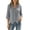 Gray, variant on Vrorvz Cotton Shirts for Womens 3/4 Sleeve Top Button down Collared Tops Casual Dress Shirt Work Blouse