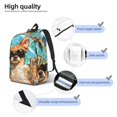 thumbnail image 5 of Daiia Funny Swimming Chihuahua Vintage Canvas Backpack for Men and Women ,Hiking Backpack,Travel Laptop Bag for School,Large Capacity Backpack-Medium, 5 of 8